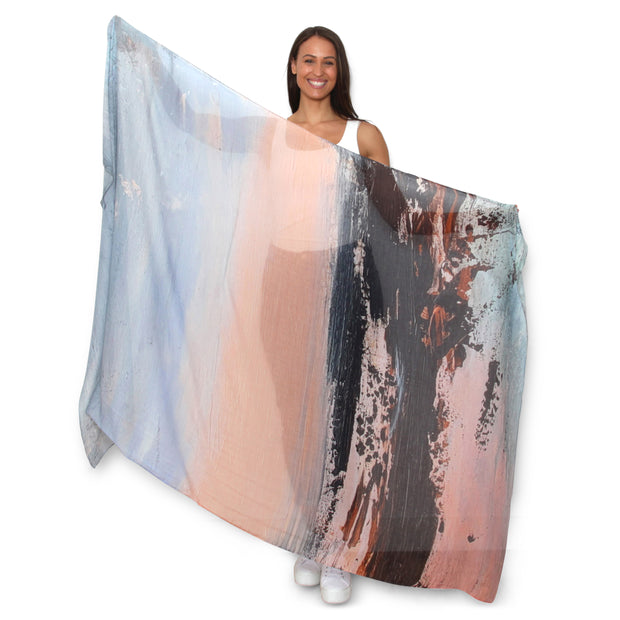 Copper Coast - 100% Wide Natural Fibre Scarf