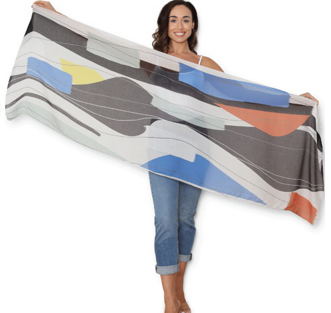 THE ARTIST LABEL - SOME MORNINGS SILK SCARF main image 0