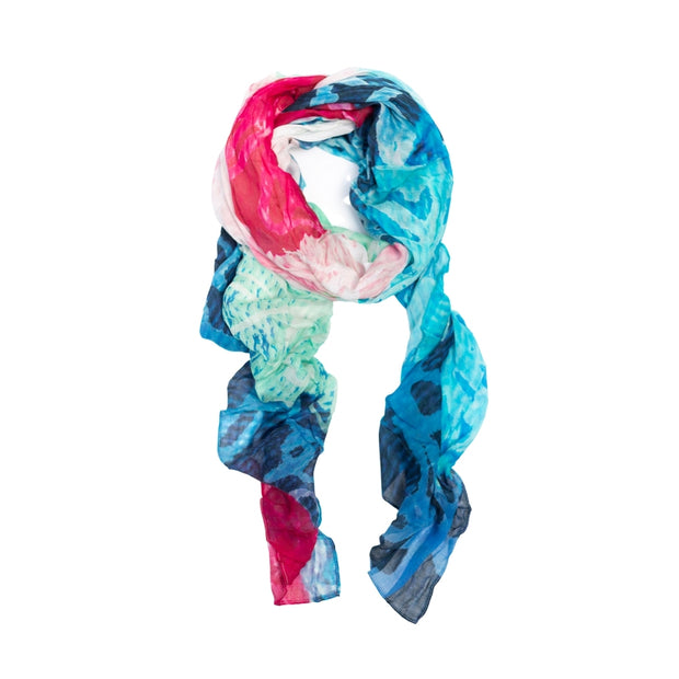 women scarf designed by artists can be used as a head scarf, sarong or scarf